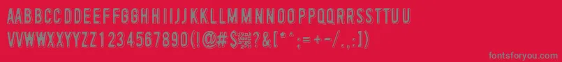 ToinenTammikuu Font – Gray Fonts on Red Background
