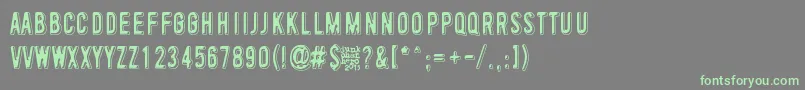 ToinenTammikuu Font – Green Fonts on Gray Background