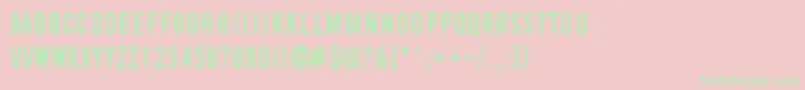 ToinenTammikuu Font – Green Fonts on Pink Background
