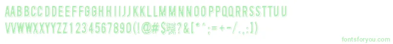 ToinenTammikuu Font – Green Fonts on White Background