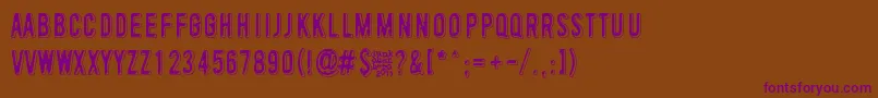 ToinenTammikuu Font – Purple Fonts on Brown Background