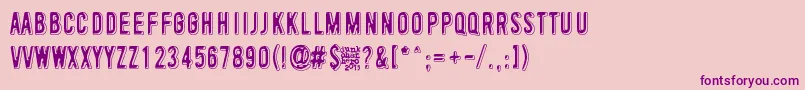 ToinenTammikuu Font – Purple Fonts on Pink Background