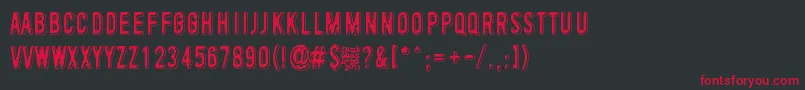ToinenTammikuu Font – Red Fonts on Black Background