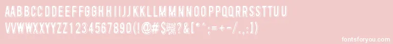 ToinenTammikuu Font – White Fonts on Pink Background