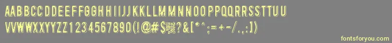 ToinenTammikuu Font – Yellow Fonts on Gray Background