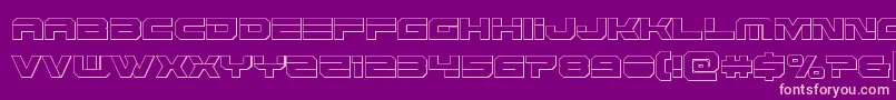 Eridanuscond3D Font – Pink Fonts on Purple Background
