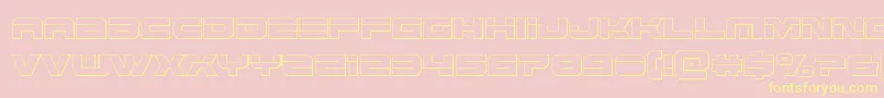 Eridanuscond3D Font – Yellow Fonts on Pink Background