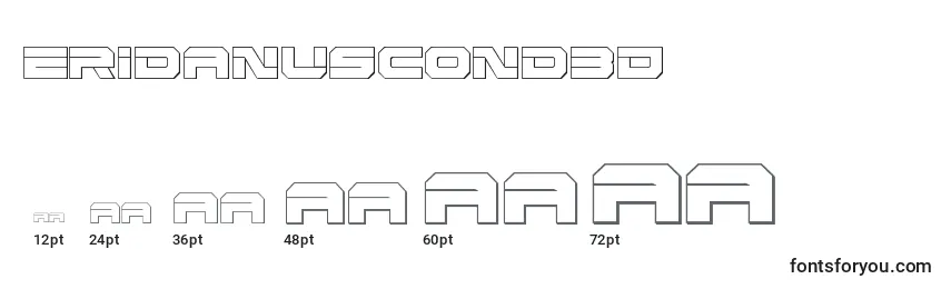 Größen der Schriftart Eridanuscond3D