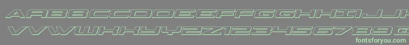 Classiccobra3Dital Font – Green Fonts on Gray Background