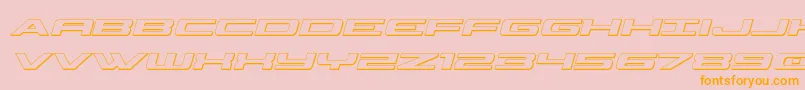 Weitere Informationen zur Classiccobra3Dital-Schriftart Classiccobra3Dital-Schriftart – Orangefarbene Schriften auf rosa Hintergrund