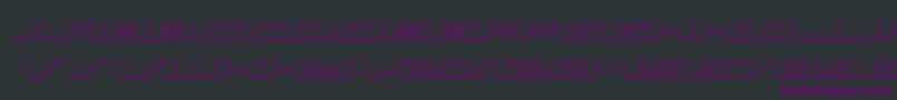 Classiccobra3Dital-Schriftart – Violette Schriften auf schwarzem Hintergrund