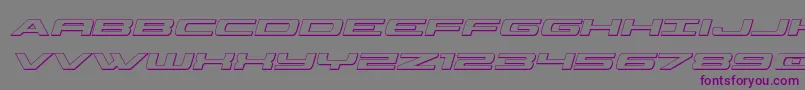 Classiccobra3Dital Font – Purple Fonts on Gray Background