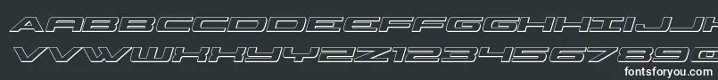 Classiccobra3Dital Font – White Fonts on Black Background