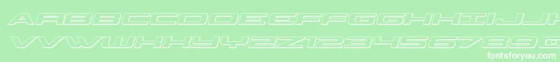 Classiccobra3Dital Font – White Fonts on Green Background