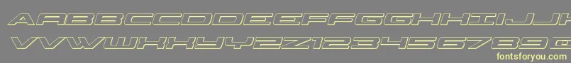 Classiccobra3Dital Font – Yellow Fonts on Gray Background
