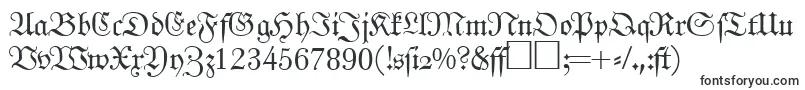 JohannfrakturRegularDb Font – Very wide Fonts