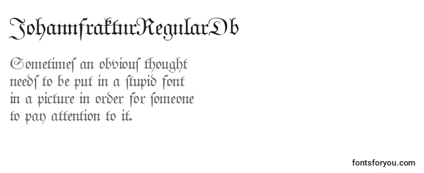 JohannfrakturRegularDb Font