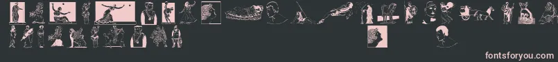 Classicbats Font – Pink Fonts on Black Background