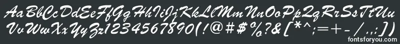 Parsekgtt Font – White Fonts on Black Background