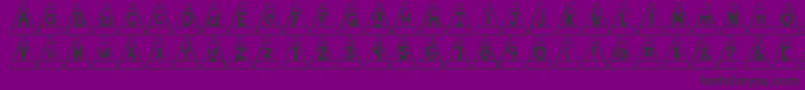 fuente DjbCandyCornFont – Fuentes Negras Sobre Fondo Morado