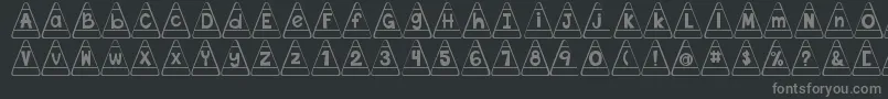 Шрифт DjbCandyCornFont – серые шрифты на чёрном фоне