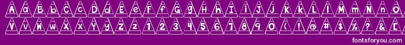 fuente DjbCandyCornFont – Fuentes Blancas Sobre Fondo Morado