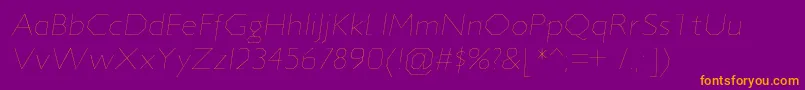 JillicanulItalic Font – Orange Fonts on Purple Background