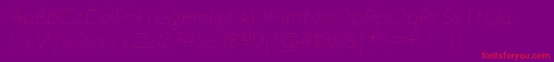 JillicanulItalic Font – Red Fonts on Purple Background