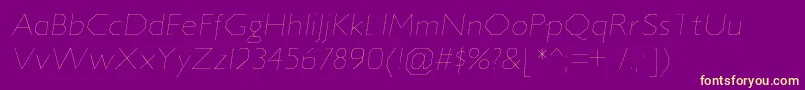 fuente JillicanulItalic – Fuentes Amarillas Sobre Fondo Morado