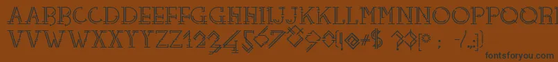 Telefono Font – Black Fonts on Brown Background