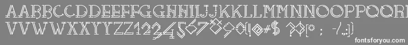 Telefono Font – White Fonts on Gray Background