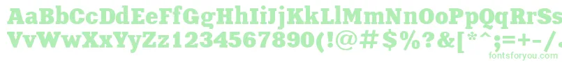 UkrainianxeniaBold Font – Green Fonts on White Background