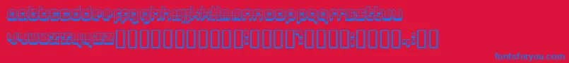 0629 ffy Font – Blue Fonts on Red Background