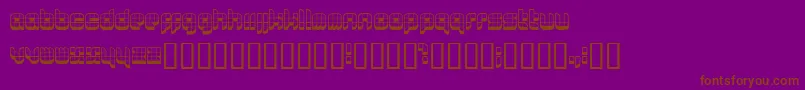 0629 ffy Font – Brown Fonts on Purple Background