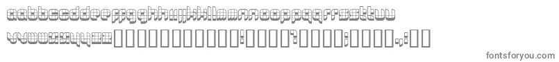 0629 ffy-fontti – harmaat kirjasimet valkoisella taustalla