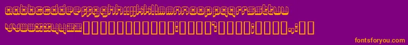 0629 ffy Font – Orange Fonts on Purple Background