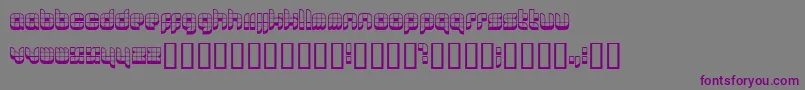 フォント0629 ffy – 紫色のフォント、灰色の背景