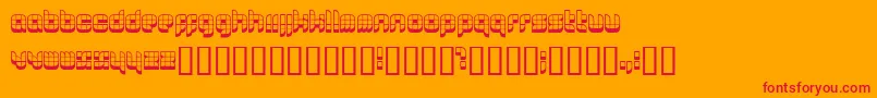 0629 ffy Font – Red Fonts on Orange Background