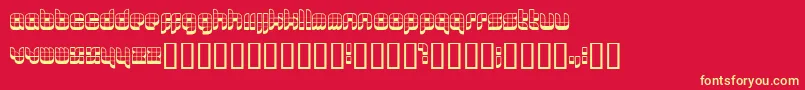 0629 ffy Font – Yellow Fonts on Red Background