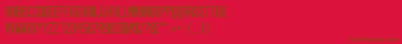 Sigward Font – Brown Fonts on Red Background
