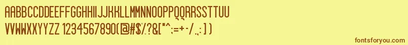 Sigward Font – Brown Fonts on Yellow Background