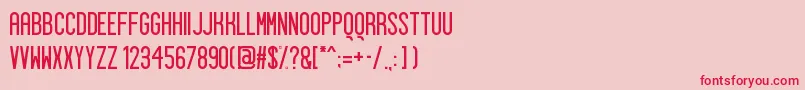 Sigward Font – Red Fonts on Pink Background