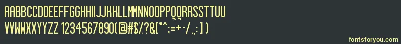 Sigward Font – Yellow Fonts on Black Background