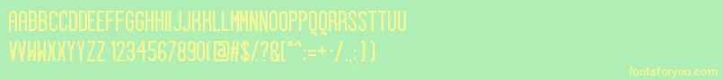 Sigward Font – Yellow Fonts on Green Background