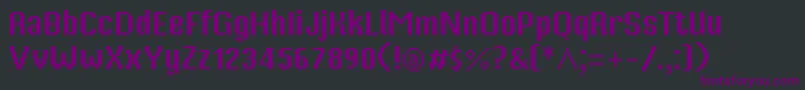 MisterPixel16PtRegular-Schriftart – Violette Schriften auf schwarzem Hintergrund