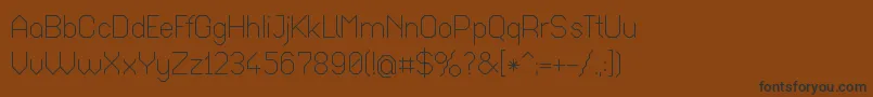 Шрифт Octar017 – чёрные шрифты на коричневом фоне