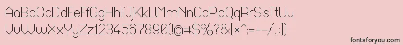 フォントOctar017 – ピンクの背景に黒い文字