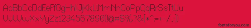 Octar017 Font – Black Fonts on Red Background