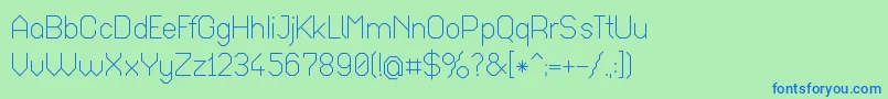 Octar017 Font – Blue Fonts on Green Background