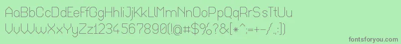 Octar017 Font – Gray Fonts on Green Background